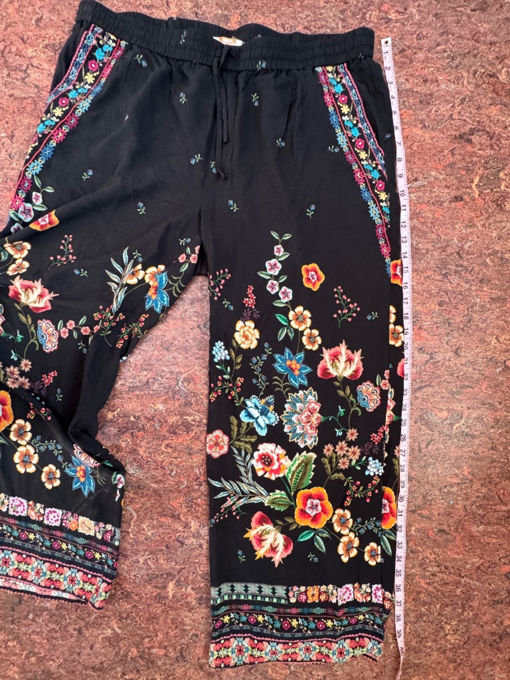 Johnny Was WideLeg Split Drawstring Pants - Picture 7 of 14